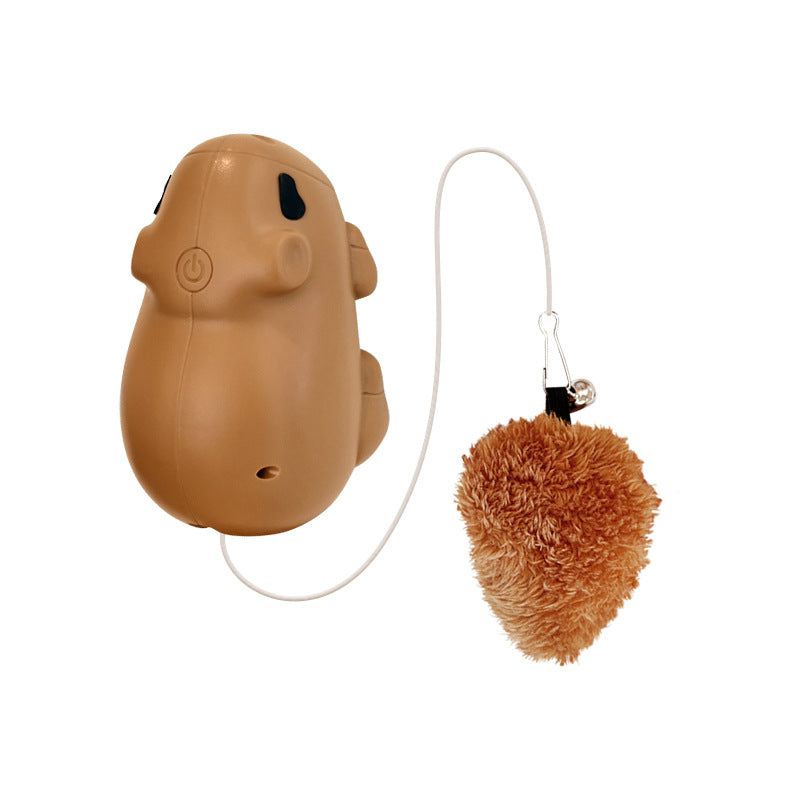 Pelota Interactiva Capybara para Gatos — Sensor de Movimiento